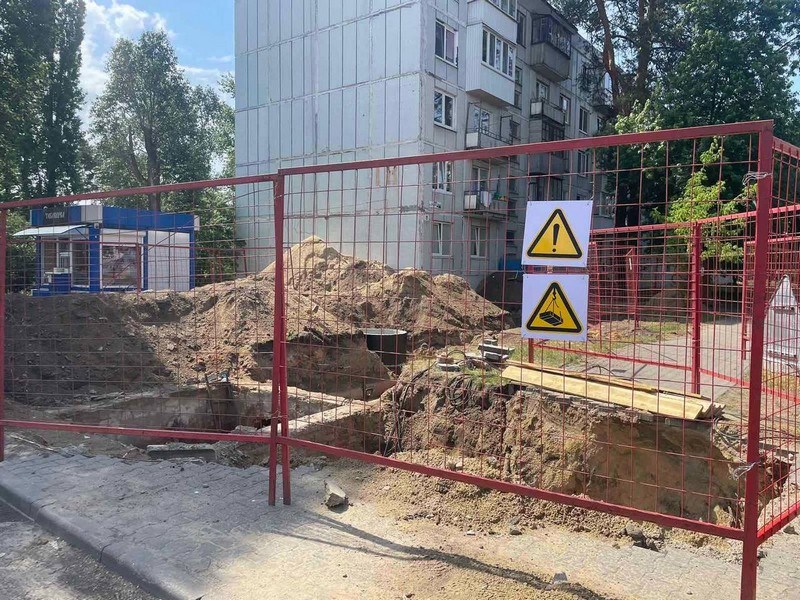 Замена тепловых сетей в Южном в Бресте. Фото: Брестский горисполком