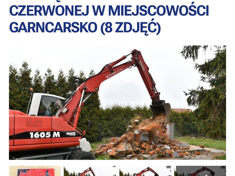 Снос монумента в Гарнцарско