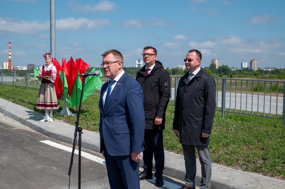Торжественное открытие участка улицы Мытной в Бресте. Фото: Брестский облисполком