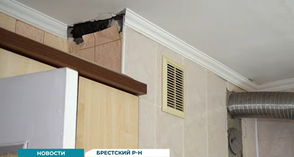 Недоделанный ремонт в квартире Марии Дылюк. Скриншот видео