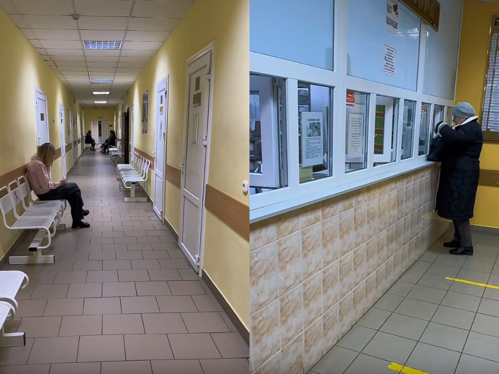 калідоры ў капыльскай ЦРБ