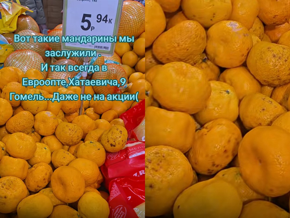 цена на мандарины 