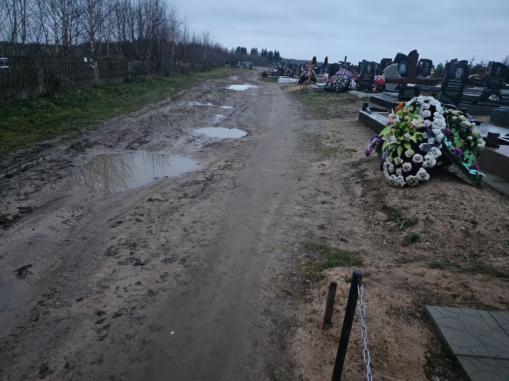 Состояние кладбища в агрогородке Хожово Молодечненского района.