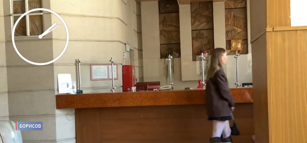 Внутри гостиницы «Березина» в Борисове. Скриншот видео
